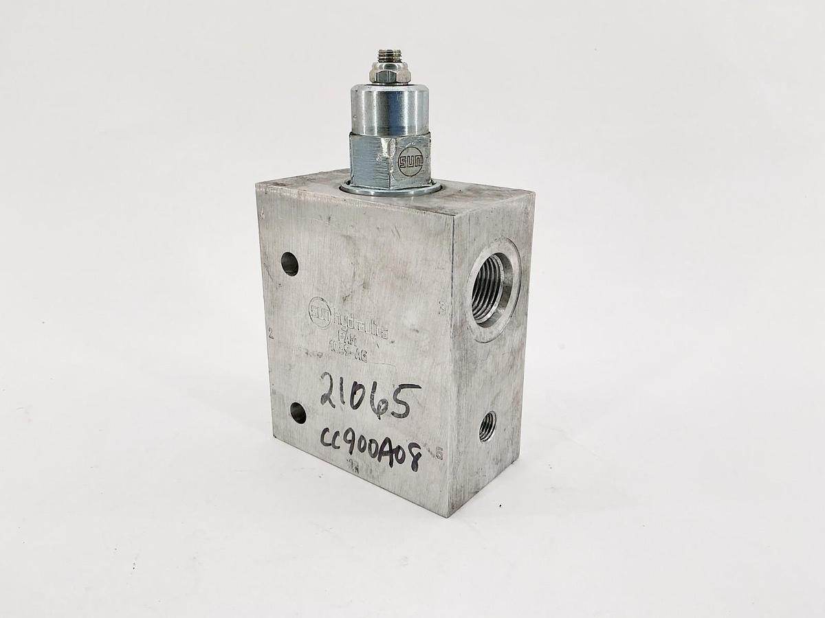 Used Sun Hydraulics PAM Manifold with CWGA-LHN Valve 3:1 Pilot Ratio