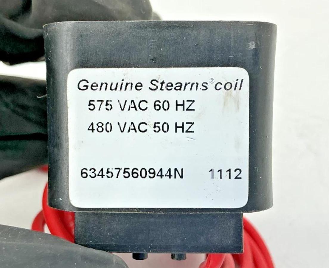 New Genuine Stearns 63457560944N Brake Coil 2-Wire 480/575VAC 50/60HZ - No Box
