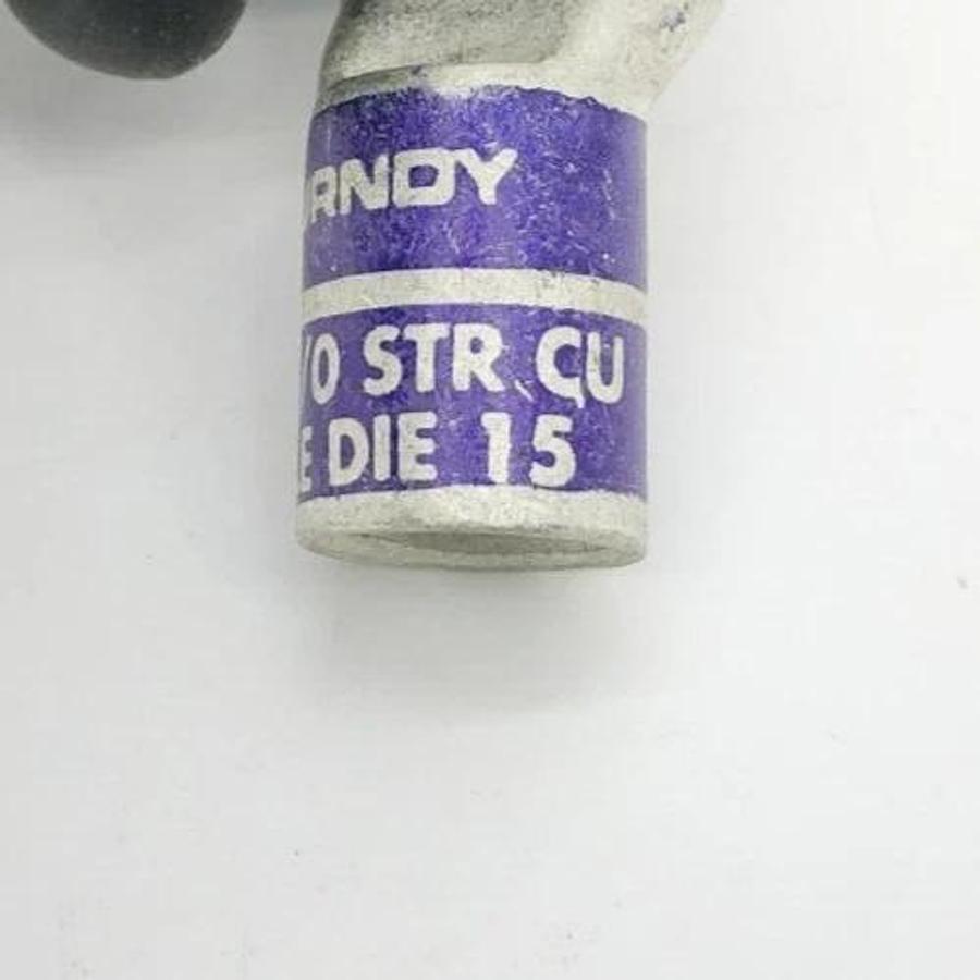 Lot of 2 New Burndy YA28-L4 Compression Lugs 4/0 AWG N200 Purple Die 15