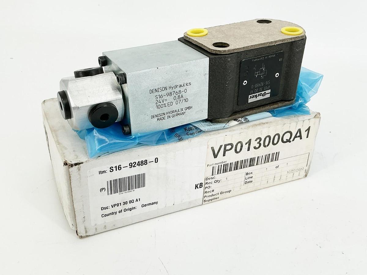 New Parker Denison S16-92488-0 Pressure Relief Valve 24V VP01-30-0Q-A1