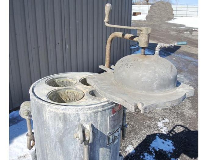 Used USED FILTER, "MULTI" BASKET TYPE, 4" INLET/OUTLET, 304 STAINLESS STEEL