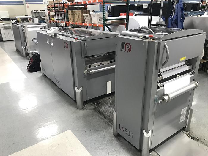 Used 2010 - Lasermax Tecnau Roll to Cut/Stack Solution w/ Slit / Merge - LX550 LX535 LX562/LX566