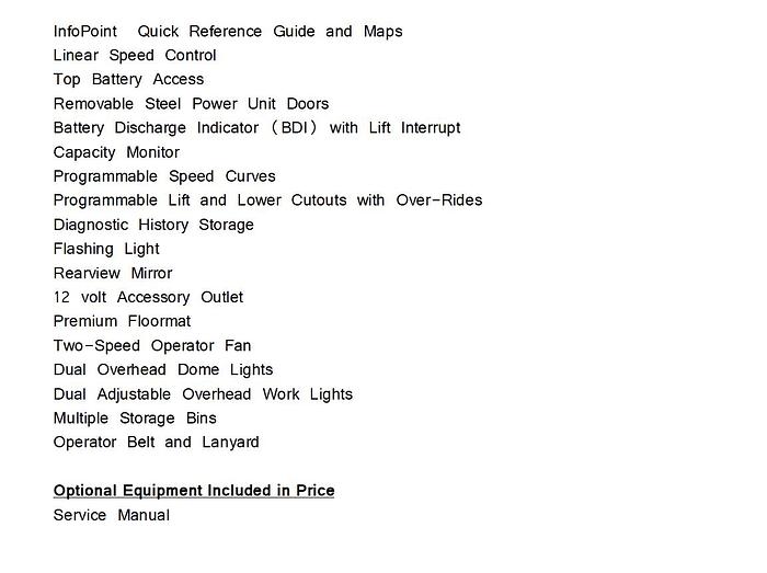 Used Crown Forklift TSP 6000 Series Stockpiler