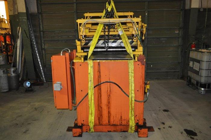 Used 30" x .190 ROWE STOCK STRAIGHTENER,7 ROLLS