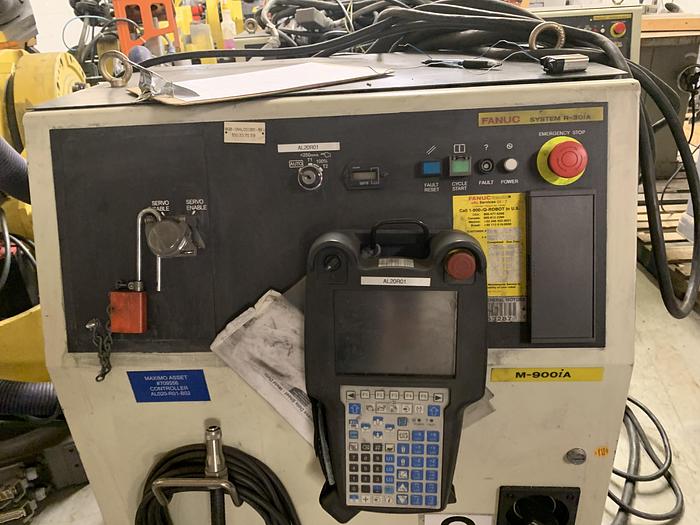 Used FANUC M900iA/350 6 AXIS CNC ROBOT WITH R30iA CONTROLLER 350KG X 2650mm REACH