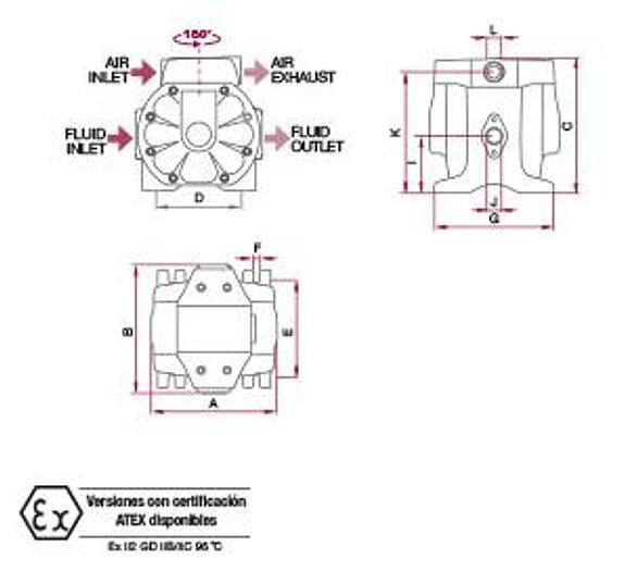 POMPA PNEUMATICA SAMOA DF50
