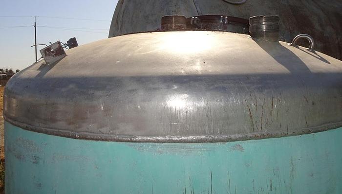 Used Tank, 350 Gallon, 316 S/st, 75 PSI, 44" x 54", DT/DB, (2) #S742479