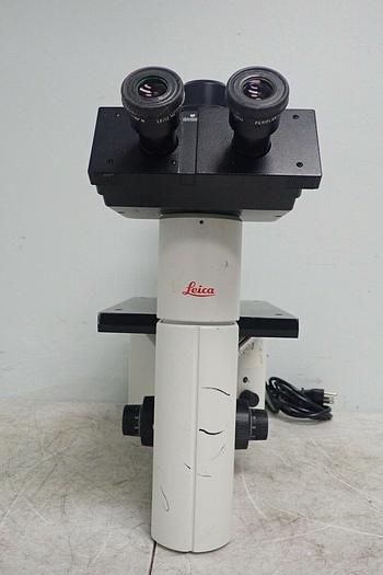 Used Leica DMIL Inverted Microscope Type 090-131.001 with 3 Objectives