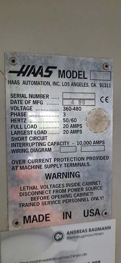 Used Mikron-Haas VC3 1000 - Vertical Machining Center - 1996