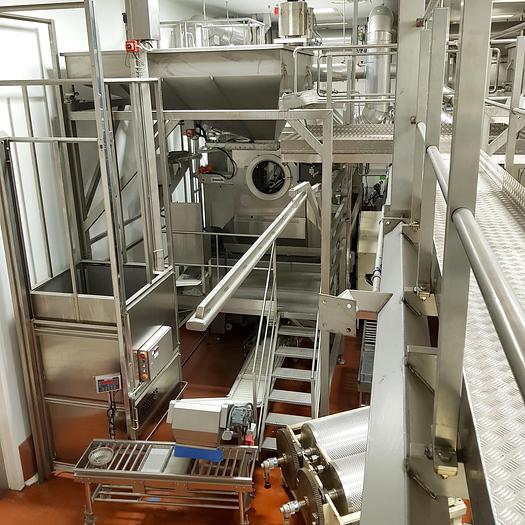 Gebraucht Komplette automatische Zuckerdrageeanlage DUMOULIN Type IDAX 2002 X, Baujahr 2006/2007.