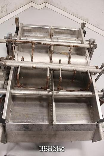 Used Black Clawson Wandel Vibrating Screen, .125" Holes #36858