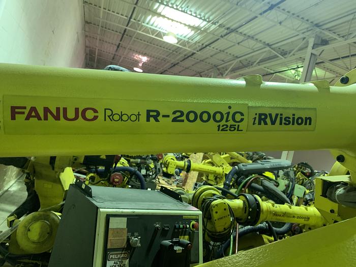 Used FANUC R2000iC/125L 6 AXIS CNC ROBOT WITH R30iB CONTROLLER, IR VISION, 125KG X 3,100 MM H REACH