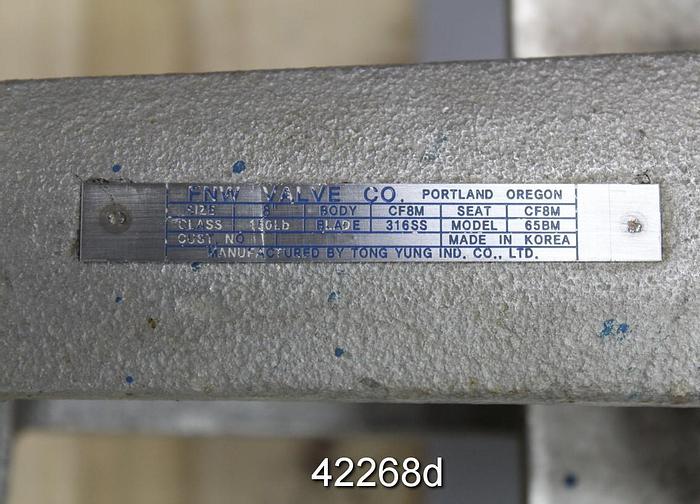 Used Fnw 65BM Hand Operated Knife Gate Valve #42268