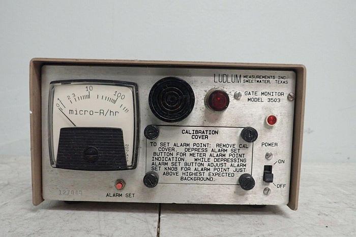 Used Ludlum Model 3503 Alarm Radiation Meter Detector Gate Monitor