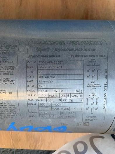 Used Waukesha / Cherry - Burrell Stainless Steel SPX 2" x 1 1/2" Centrifugal Pump