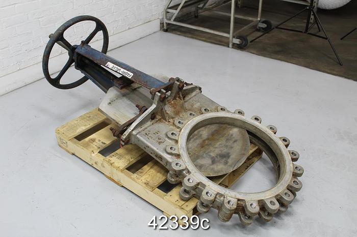 Used Fabri-Valve 5CD223PA021A002 20" Hand Operated Knife Gate Valve #42339