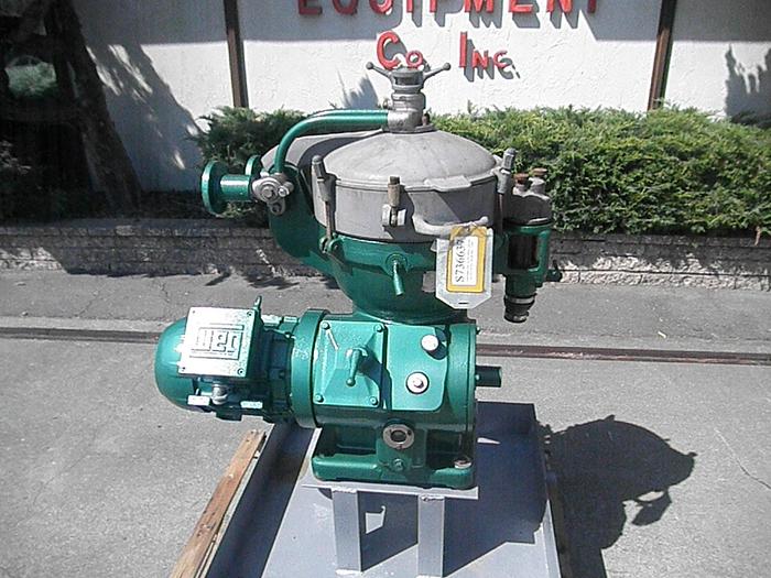 Used Centrifuge, Disc, Batch, Solid Wall, Alfa Laval, MAB-206 7.5 HP, #S736637