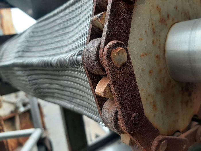 Used Cooler, Ambient, Mesh Belt, 28" X 14', 3/4 HP, S/st #S738398