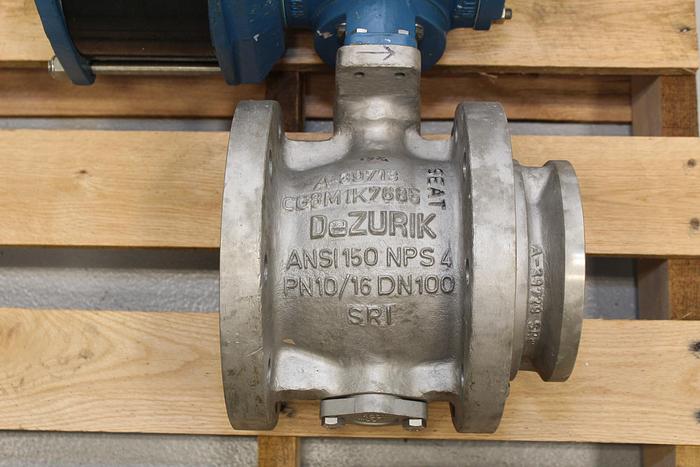 Used DeZurik 4" Veeball Valve #43981