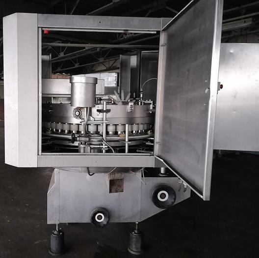 Gebraucht Karussellfüllmaschine - verschachtelbar in Dosen, Gläser, Kunststoff- oder Kartonverpackungen von "MECOM"