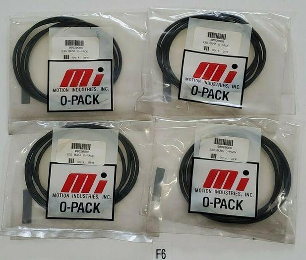 *NEW* LOT OF 4 MOTION INDUSTRIES 239 BUNA O-PACK (4 Seals/Bag) + Warranty!