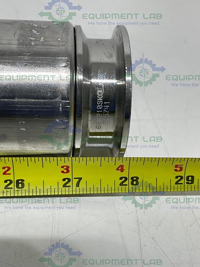 Used Sani Tech  STHT-W-2000 28" Silicone Hose w/ 2" Sanitary Fitting