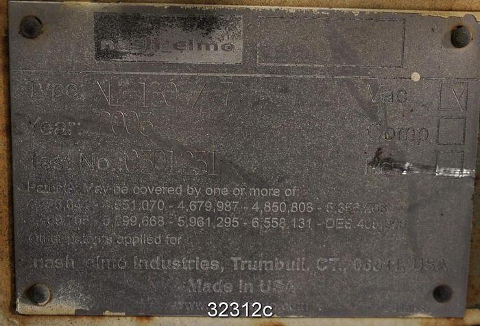 Used Nash XL130-7 Vacuum Pump #32312