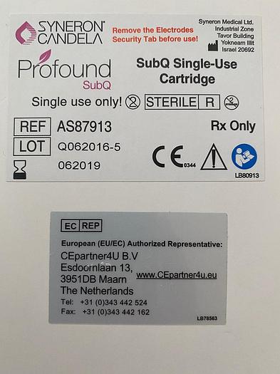 Candela Profound SubQ Single-Use Cartridge
