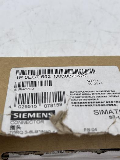 Used Siemens 6ES7 592-1AM00-0XB0