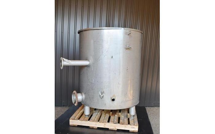 D'occasion USED 400 GALLON TANK, STAINLESS STEEL, WITH DIAPHRAGM PUMP