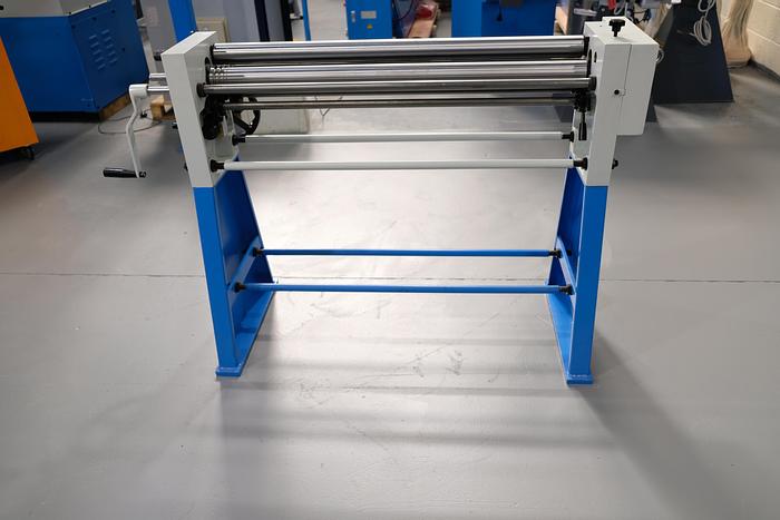 MACH-ROLL 1000 mm x 60mm geared bending rollers