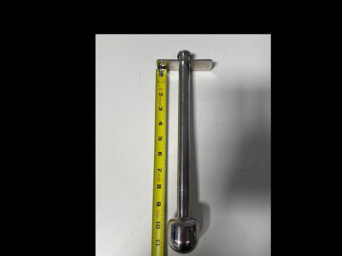 Used Stainless Steel CIP 2" Spray Ball w/ 11" Rod & 1/2" Sanitary Fitting for Tank
