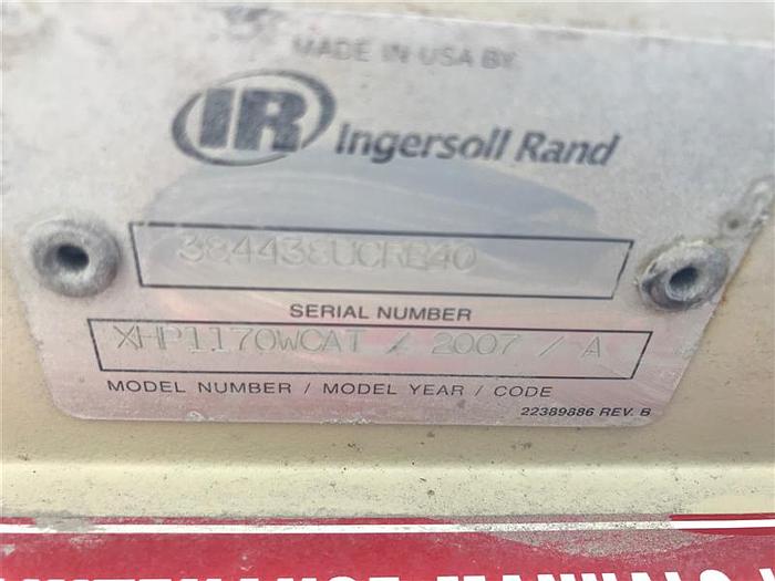 Used 2007 Ingersoll-Rand XHP1170 Air Compressor