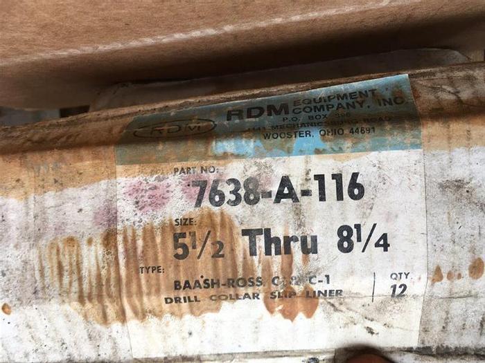 Used Baash-Rosh Type C-1 Drill Collar DC Slip Liner Insert - 7638-A-116