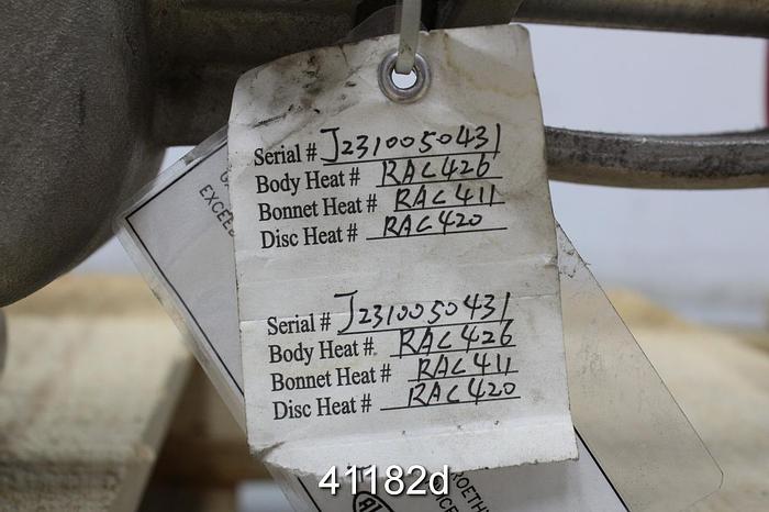 Used 4" Aloyco Globe Valve #41182