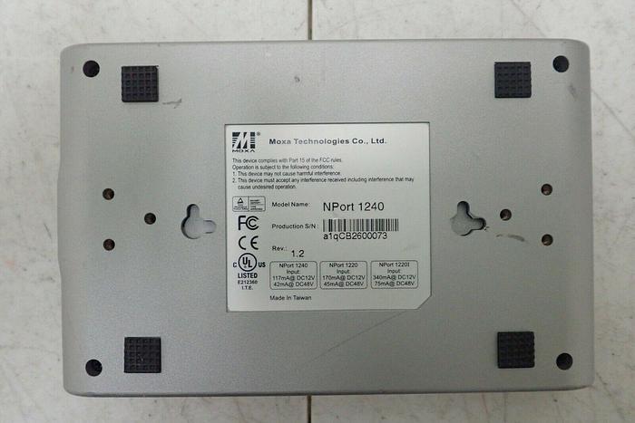 Used Moxa Model NPort 1240 USB to 4-port Serial Hub