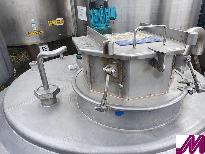 Used 1,200 litre Stainless Steel Insulated Mix Tank