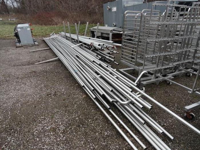 Used Stainless Steel Sanitary Pipes; 2"OD