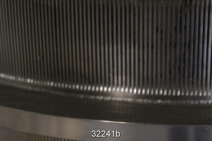 Used Beloit M24 Slotted Pressure Screen Basket, 0.012" Slots #32241