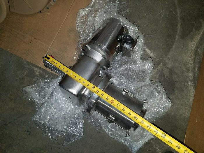 Used Feldmeier Pump with Boston Gear Drive Motor Stainless Steel Pharmaceutical