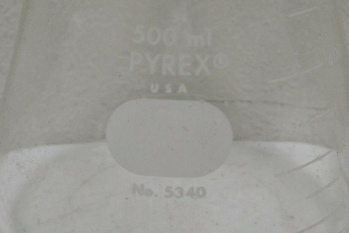 Used Lot of 5 Pyrex 5340 500mL Glass Filter Flasks