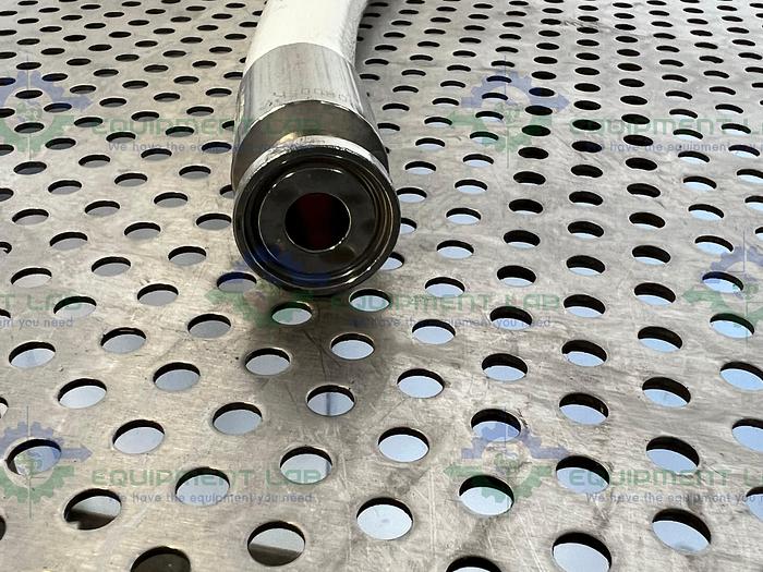 Used Sani Tech STHT-R-HD-0500 24" Silicone Hose  w/ 1/2" Sanitary Fitting