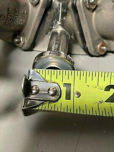 Used 5 ITT Pure-Flo A204 Stainless Steel Diaphragm Valves w/ Position Monitors