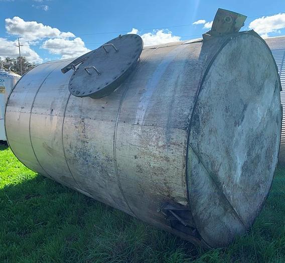 Used Tank, 2,100 Gallon, 316L Stainless Steel, UL 142 Rated, #S743620