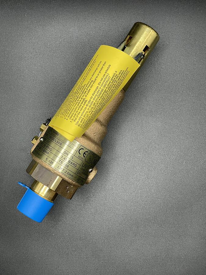 Apollo 19-EDCL-50S Brass Pressure Relief Safety Valve 50 PSIG