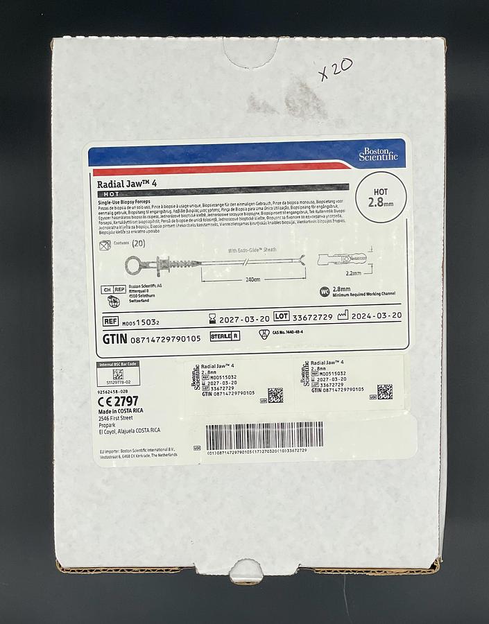 Boston Scientific M00515030 Radial Jaw 4 Hot Biopsy Forceps 2.8mm