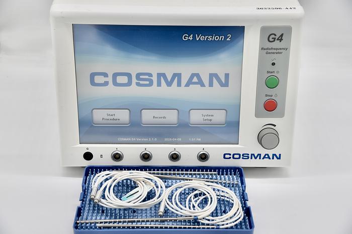 Used Cosman Boston Scientific G4 Radiofrequency Generator RFG-4 with TCN-10 and CB112-TC