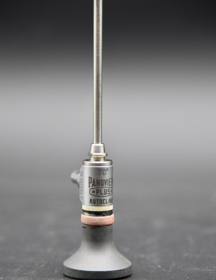 Used Richard Wolf 8650.405 Panoview Plus 70° x 4mm Rigid Arthroscope with Urology Deflecting Bridge 8962.29 and 8962.11 Cystoscope Outer Sheath 8962.11
