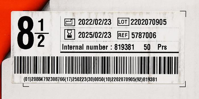 ANSELL 5787006 ENCORE LATEX MICRO DERMASHIELD POWDER-FREE LATEX SURGICAL GLOVES SIZE 8 1/2, 50 PAIRS/BOX