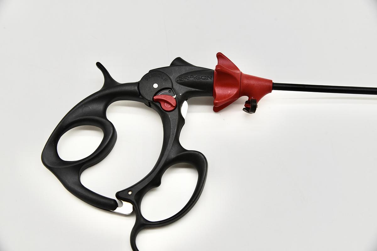 Used R. Wolf 83934946 Laparoscopic Bowel Grasper 330mm Working Length